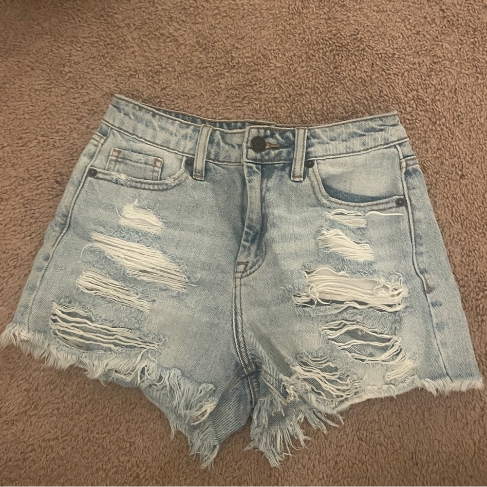 Never Worn Distressed / Ripped Denim Jean Short Shorts Brand Hidden